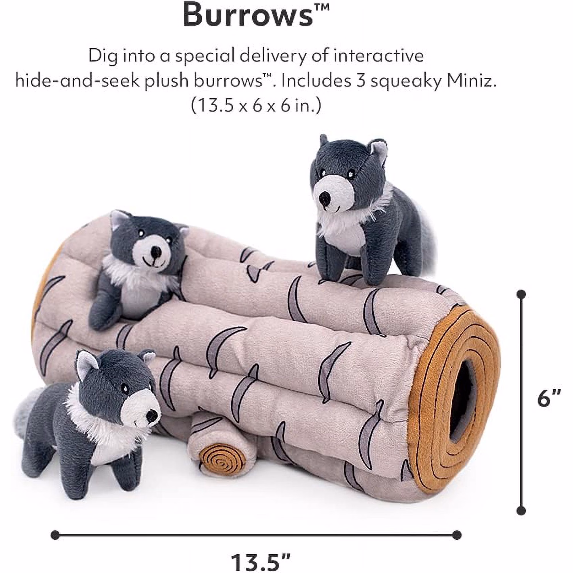 Zippy Paws Burrow Artic Wolf